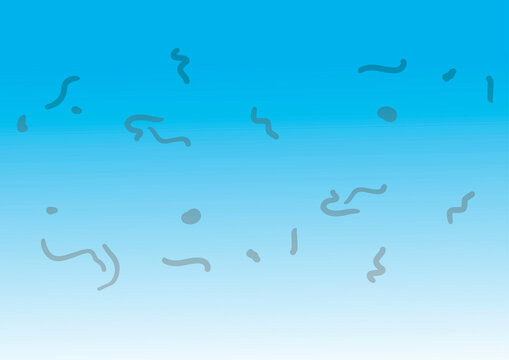 Eye floaters, illustration