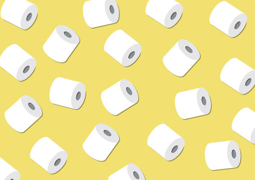 Toilet roll, conceptual illustration