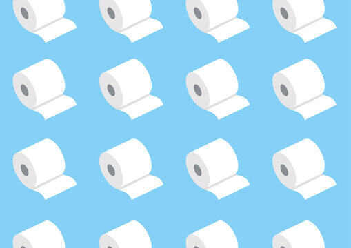 Toilet roll, conceptual illustration