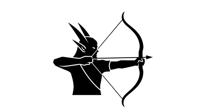 Man with bow and arrow.