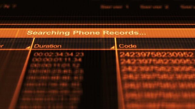 Digital Forensic Phone Records in Police Database - Orange Version