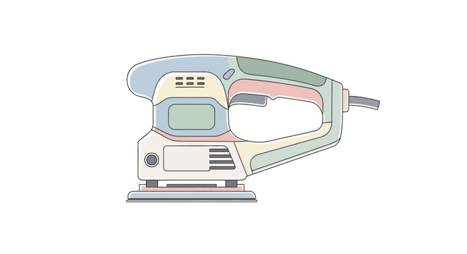 Electric Sander Tool for Woodworking.