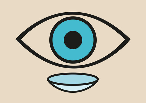 Contact lenses, illustration