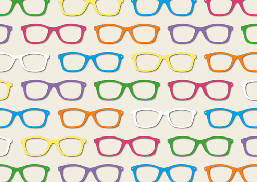 Glasses pattern, illustration