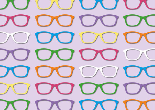Glasses pattern, illustration