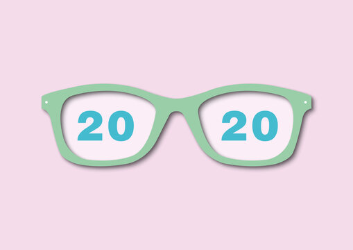 20/20 vision, conceptual illustration