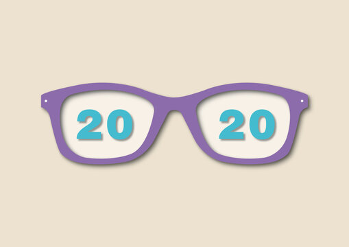 20/20 vision, conceptual illustration