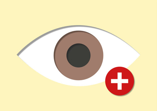 Farsightedness, conceptual illustration