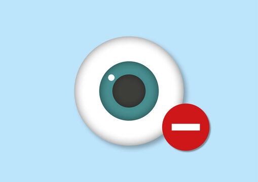 Nearsightedness, conceptual illustration