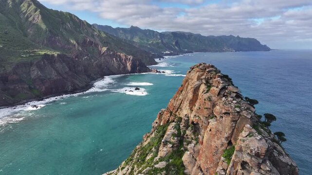The wild northern part of Tenerife. Anaga Rural park. Canary Islands.