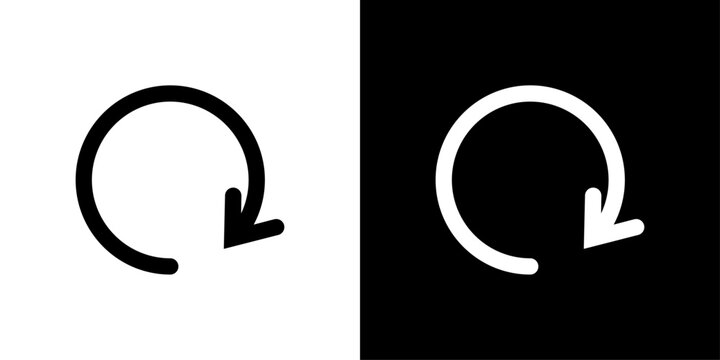 Refresh Icon Sheet Black And White