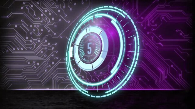 This template has a module for a clock