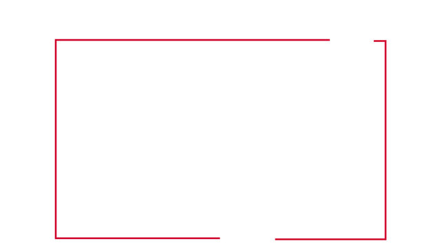 Clean and minimal rectangular blue line frame isolated on a white background. Ideal for text placement, presentations, social media posts, banners, and modern design projects. Simple geometric border 