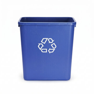 blue recycle bin Small