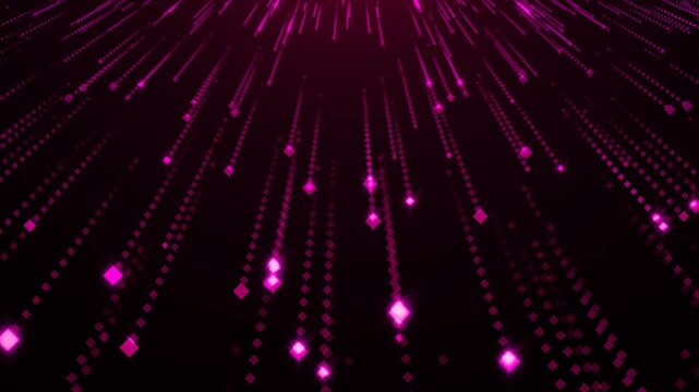 Abstract background of glowing and shimmering particles