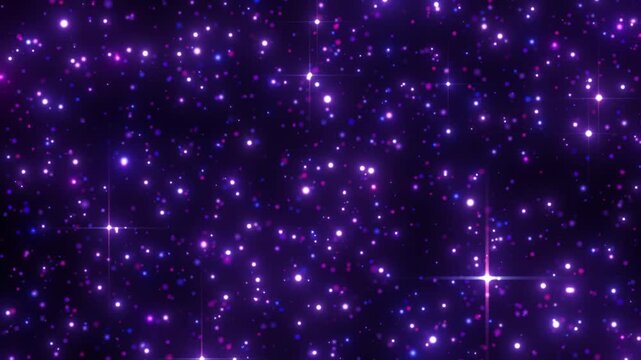 Abstract background of glowing and shimmering particles
