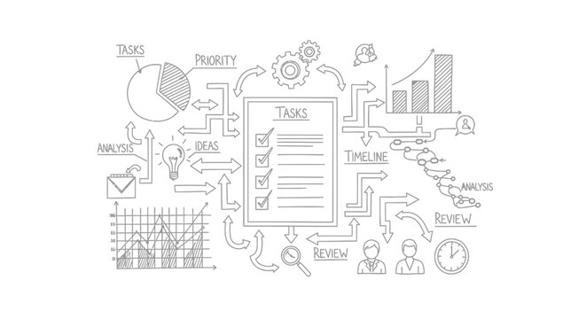 Set of business infographic elements vector