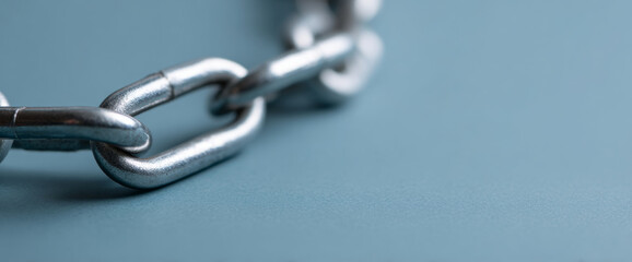 Fototapeta premium Close-up of metal chain links