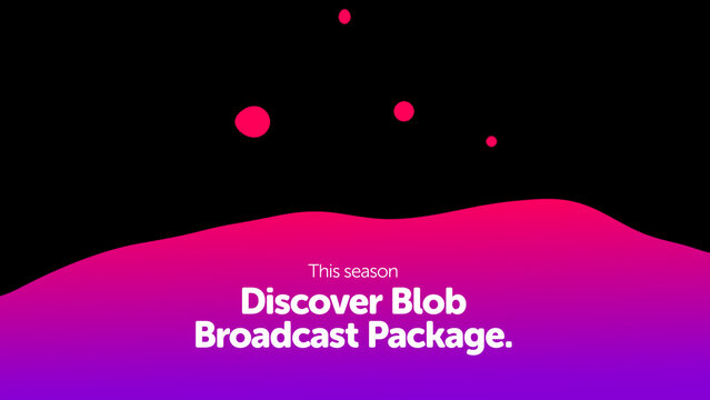 Broadcast Blob Season Overlay &ndash; Organic Liquid Shapes Motion Graphics, Animated Abstract Blobs, Modern TV Broadcast Design Elements for Promo and Media Content