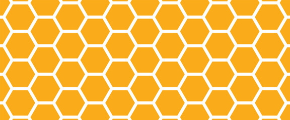 Simple yellow honeycomb design pattern for interlocking design and decoration. © Snap Smith