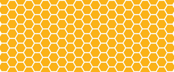 Simple yellow honeycomb design pattern for interlocking design and decoration. © Snap Smith