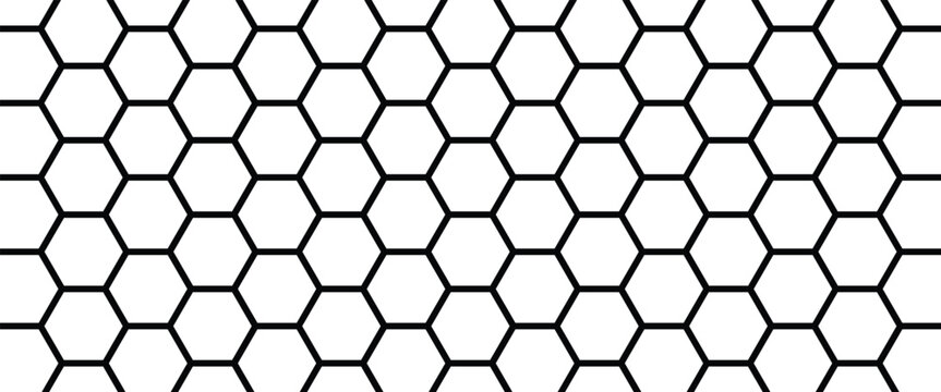 Hand drawn honeycomb pattern are used to create durable, light, and recyclable protective packaging. Vector seamless honeycomb pattern isolated on a white background.
