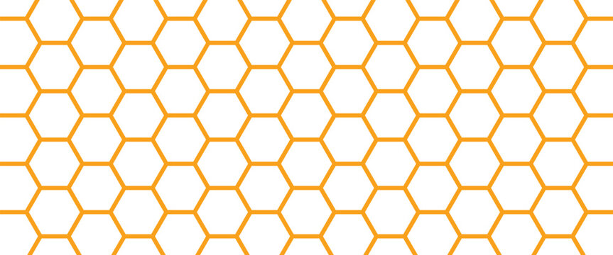 Hand drawn honeycomb pattern are used to create durable, light, and recyclable protective packaging. Vector seamless honeycomb pattern isolated on a white background.