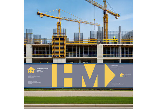 Construction Sign Mockup 03