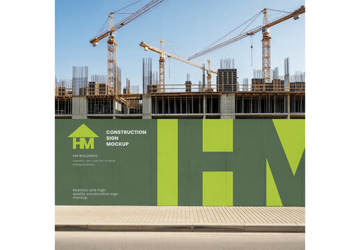 Construction Sign Mockup 02