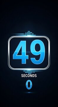 Countdown Timer Displaying 49 Seconds Remaining.
