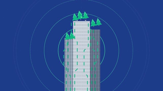 Sustainable Architecture and Green City Concept Icon Set