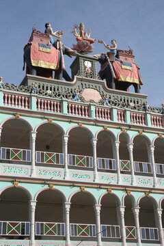 JHUNJHUNU, INDIA &ndash; JANUARY 1, 2026: Shree Rani Satiji Mandir, Jhunjhunu city, Rajasthan, India. Hindu temple complex in Jhunjhunu city, Rajasthan, India. Hinduism. Landmark, monument, sight