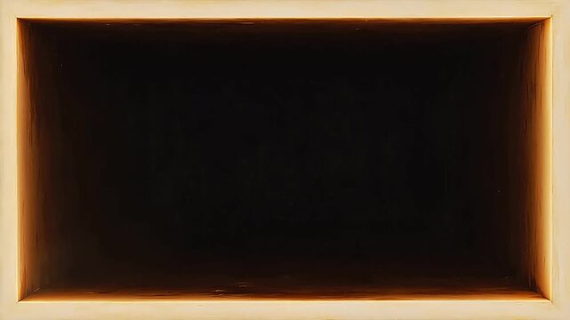 Painting of a dark rectangular void
