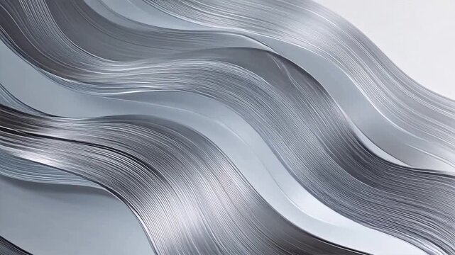 Abstract metallic wave patterns
