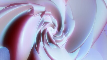 Abstract futuristic background made of blue glowing energy waves and hi-tech magic lines © Bolbik