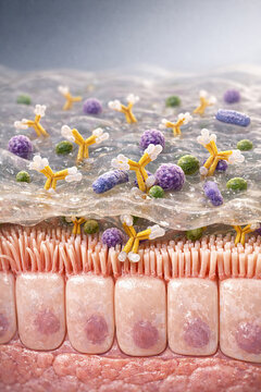 Secretory IgA Coating Mucosal Surface Defense Concept