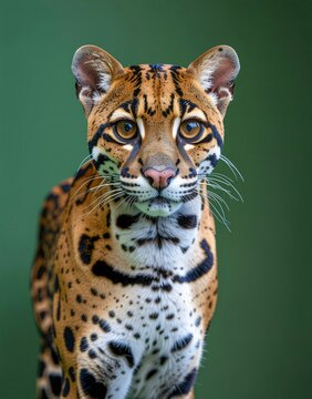 Portrait of a margay (Leopardus wiedii)