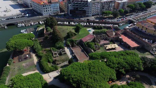 Old Fortress of Livorno, castle in Livorno, Italy. Successor to medieval fort built by the city of Pisa in the location of an older keep built by Countess Matilda