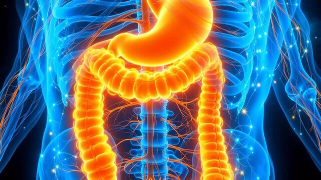 Human digestive system anatomy