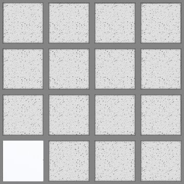 A seamles Ceiling Tile Texture 4K Matirial White Square