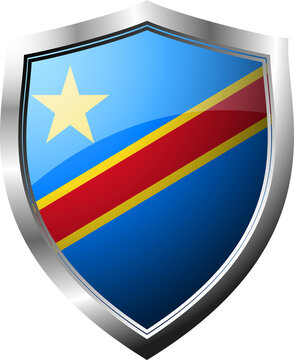 Democratic Republic of Congo Flag Badge