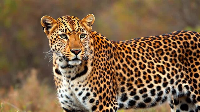 Leopard in natural habitat