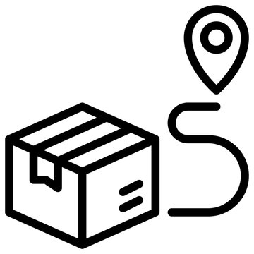 Delivery Icon with Line Style