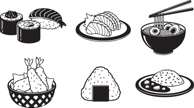 Black and white of various kitchenware and utensils cooking pot frying pan desi