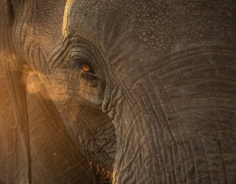 &Eacute;l&eacute;phant d'Afrique portrait majestueux safari faune