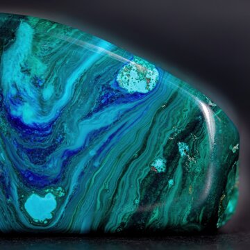 Chrysocolle min&eacute;ral pierre bleu-vert cuivre texture macro