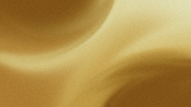 Luxury Gold Abstract Grainy Gradient Background with Soft Wave Shapes