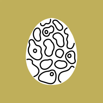 Easter egg icon. Illustration of Spring or Easter. Perfect for banner, postcard, poster, party and other decorations.