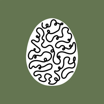 Easter egg icon. Illustration of Spring or Easter. Perfect for banner, postcard, poster, party and other decorations.