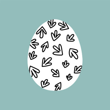 Easter egg icon. Illustration of Spring or Easter. Perfect for banner, postcard, poster, party and other decorations.